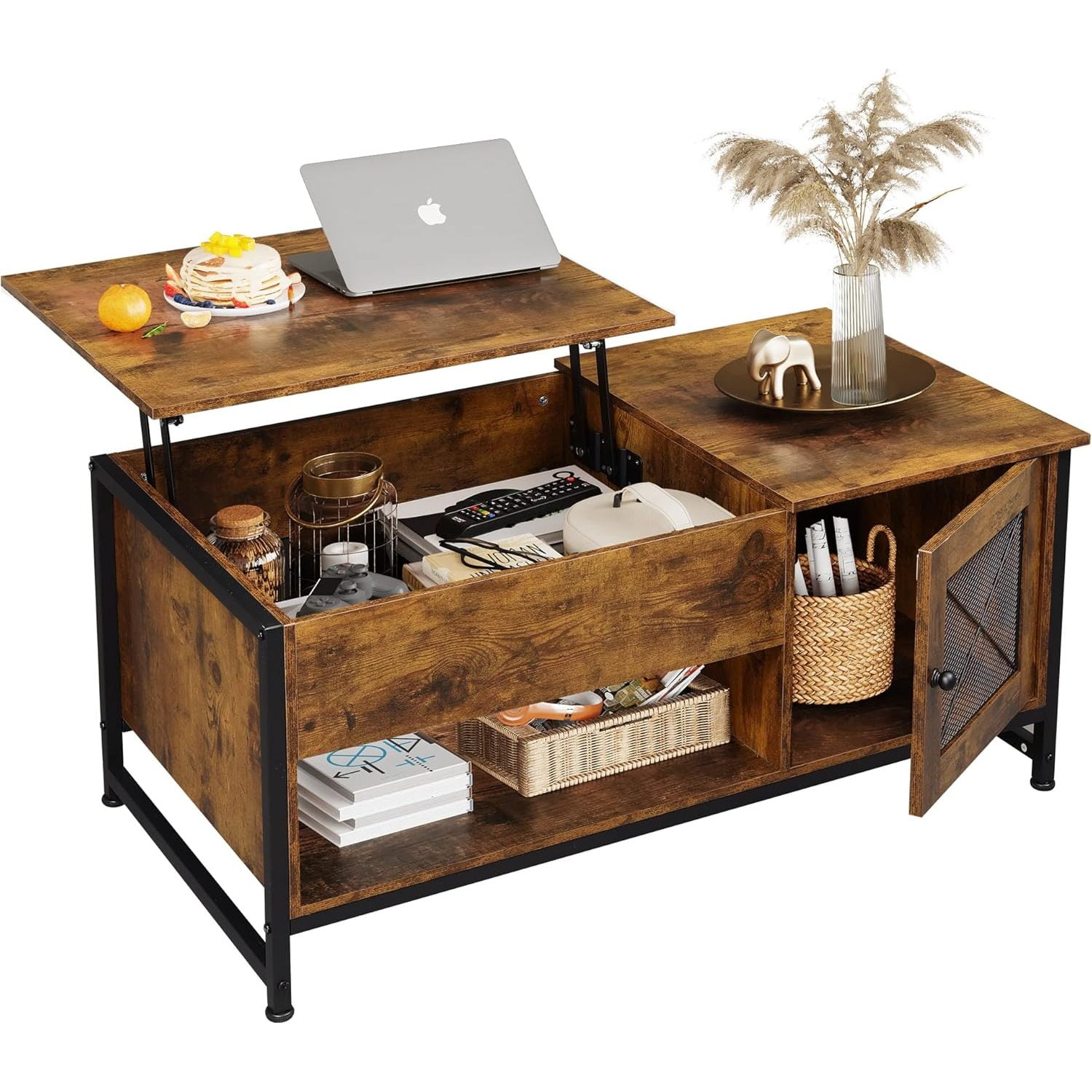 WLIVE Coffee Table, 41.7" Lift Top Coffee Table with Storage Cabinet ...