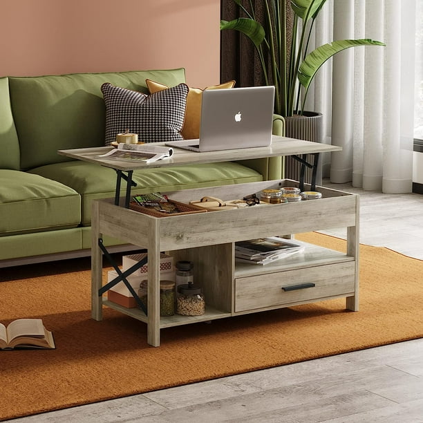 WLIVE Coffee Table for Living Room, Lift Top Coffee Tables with Storage