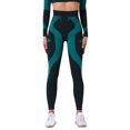thumbnail image 1 of WLJ Women Color Block High Waist Butt Lift Tummy Control Yoga Pants, 1 of 7