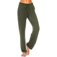thumbnail image 1 of WLJ Women Solid Color Drawstring Mid-Waisted Yoga Wide Leg Pants, 1 of 5
