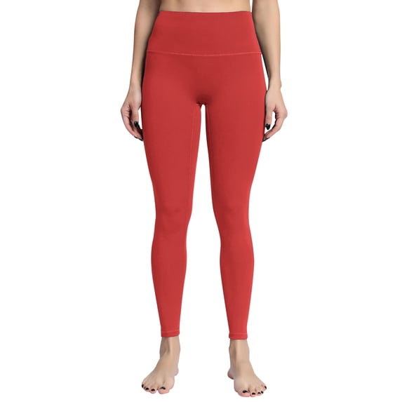 WLJ Women Solid Color Stretchy High Waist Hidden Pocket Yoga Pants