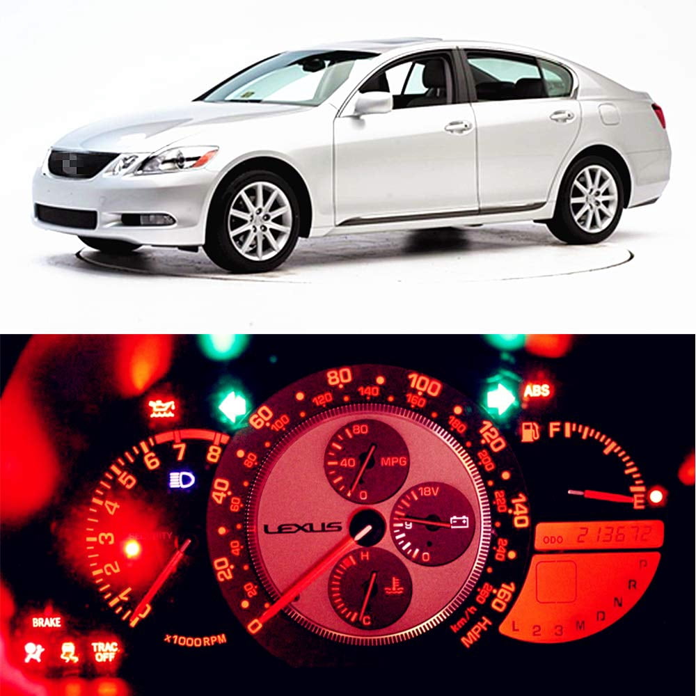 WLJH Red LED Dash Cluster Bulb Kit Lexus IS300 2001-2005, 25 Pack ...