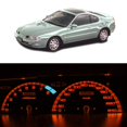 WLJH Red LED Gauge Cluster Bulb Kit Honda Prelude 1992-1996, 9 Pack ...