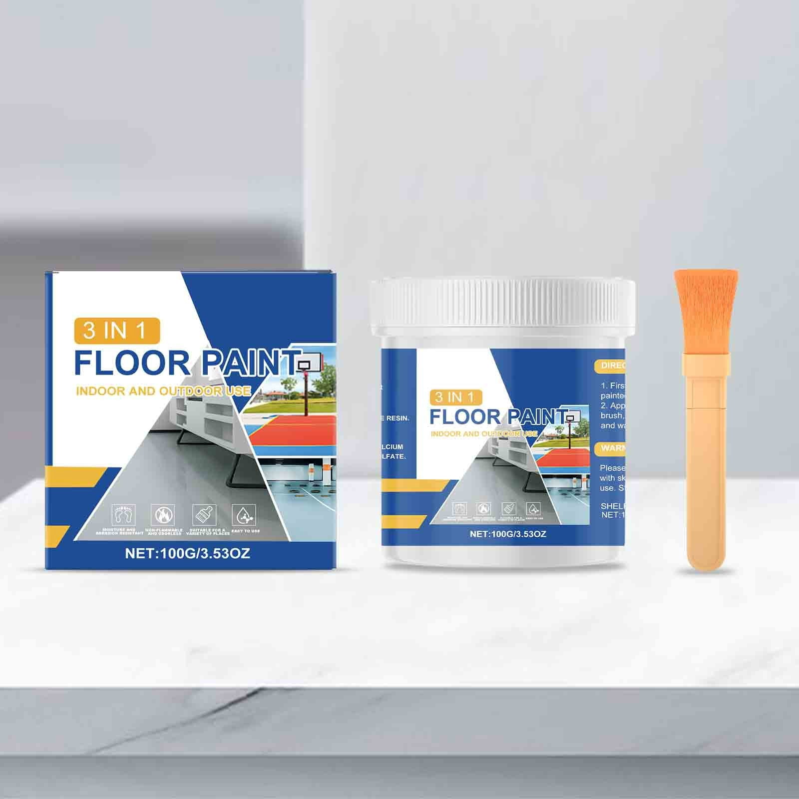 WLOELOEW 100ml 3 In 1 Floor Paint Drying Floor Paint Floor Paint ...