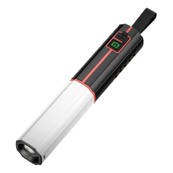 WLOELOEW A Portable Camping White Flashlight - Fast Charge Long - Last Telescopic Plastic For Outdoor Emergency