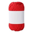 thumbnail image 1 of WLOELOEW Colorful Hand Knitting Yarn Milk Cotton Soft Baby Wool Crochet Thread 50G Skein Bright Red For Diy Craft A, 1 of 6