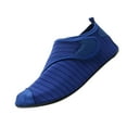 thumbnail image 1 of WLOELOEW Comfortable Water Shoes For Women And Men In Blue Nylon And Spandex Fabric Size 6.5 Us Foot Length 9.45 Inches Anti Slip Barefoot Style, 1 of 9