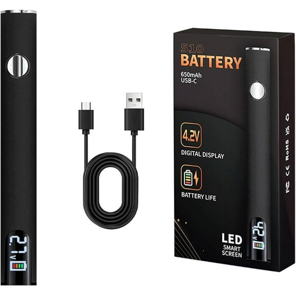 WLOELOEW D-554 Black Usb Rechargeable 650Mah Soldering Pen With Led Digital Display Adjustable Temperature 510 Threaded Battery Design For Home Appliance Electronic Kit With Connect