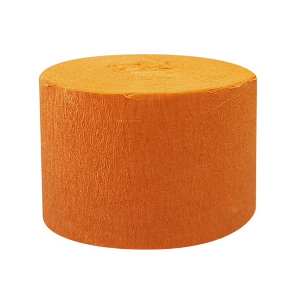 WLOELOEW Orange Crepe Paper Roll For Diy Crafts Party Decor 4.5Cm X 25M Orange Color Paper Material 1 Roll G