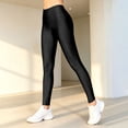 thumbnail image 1 of WLOMHUW Glossy Legging for Women Stretch Slimming Leg Athletic Leggings Lightweight Pants for Dance Black L, 1 of 7