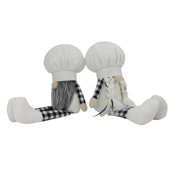 WLPZXP 1 Pair Couple Chef Dolls Decorations Dwarf Plush Toys Faceless Dolls for Bedroom