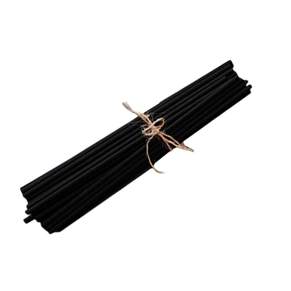 WLPZXP 100 Pcs Reed Diffuser Rods Set Fiber Reed Diffuser Rods 8 Inch 3mm Reed Diffuser Black