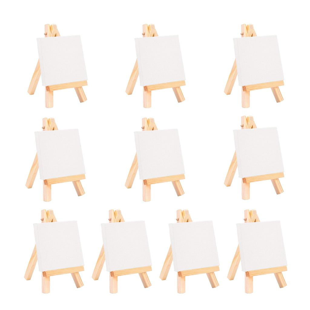 WLPZXP 10Pcs Mini Wooden Easel. Natural Craft for Business Card, Displaying Photos,