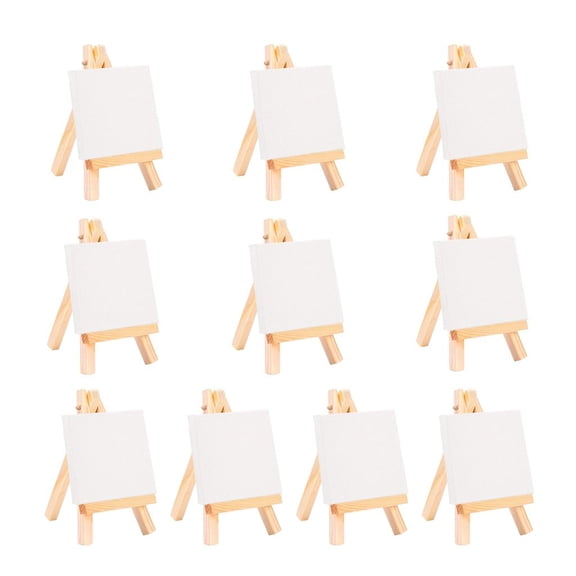 WLPZXP 10Pcs Mini Wooden Easel. Natural Craft for Business Card, Displaying Photos,