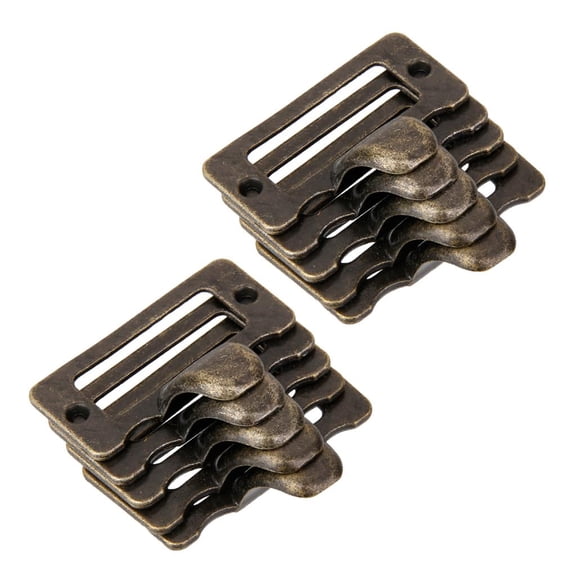 WLPZXP 10Pcs Retro Vintage Label Holder Pull Cupboard Cabinet Drawer Box Handle S