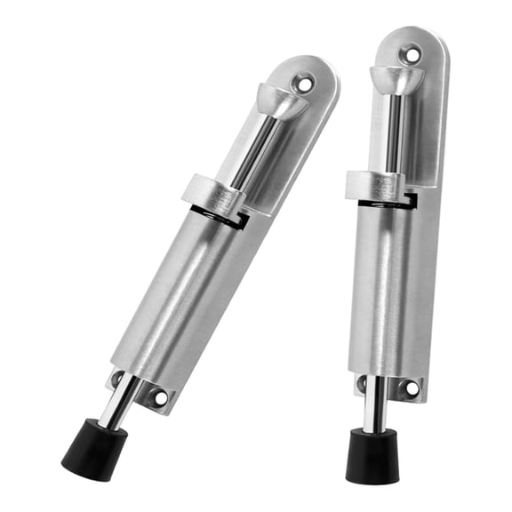 WLPZXP 2 Foot-operated Doorstops with Zinc Alloy And Rubber Base, Easy Installation, Accessories with Spring Mechanism, Door Holder