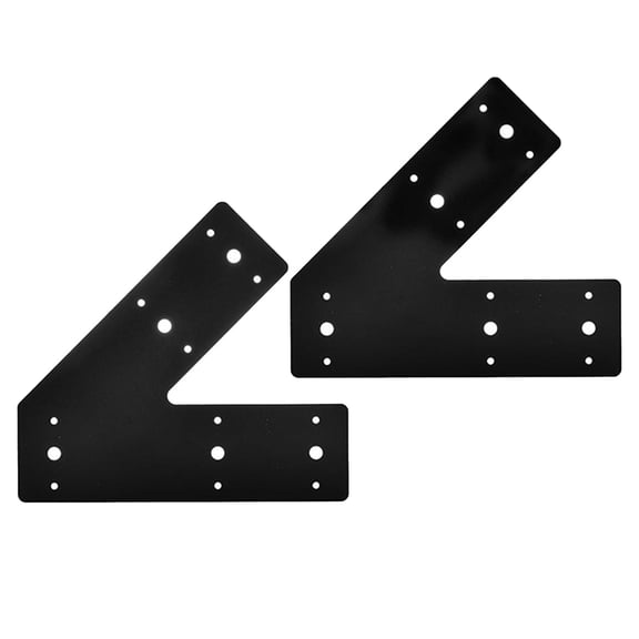 WLPZXP 2 Pieces 45 Degree Angle Bracket Anti Rust Coating Mending Plate Leg Bracket for