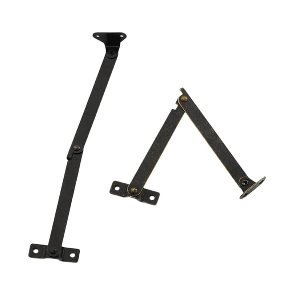 WLPZXP 2 Pieces Lid Folding Support Hinges Accessories Iron Material Lid Flap Hold Stay 186x31mm