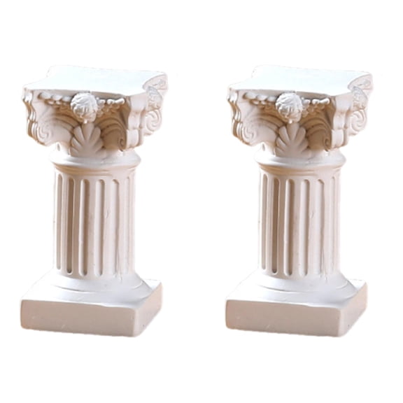 WLPZXP 2 Pieces Roman Column Statues, Roman Column Statues, Figurines, Resin Sculptures Style B