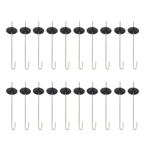 WLPZXP 20 Pieces Fasteners Clip J Hooks Reliability Sturdy Professional Versatile Household Stainless Steel