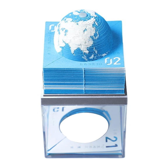 WLPZXP 2022 Calendar Pad Daily Sign School Advent Calendar Desk Blue