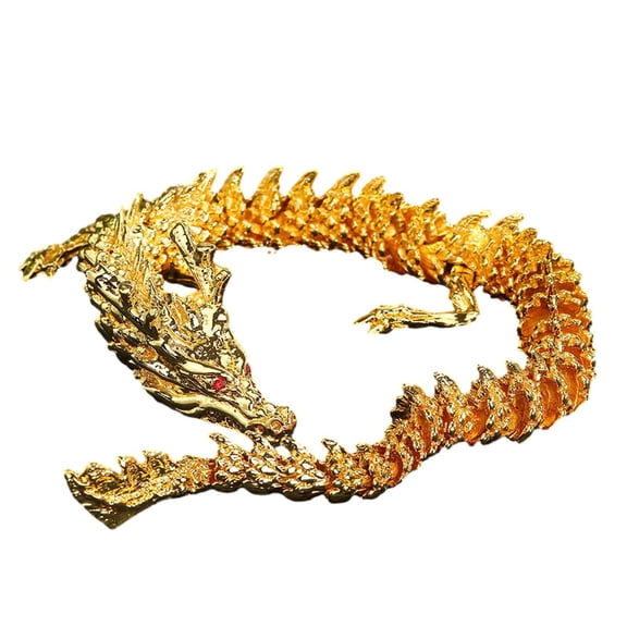 WLPZXP 2024 Dragon Statue Chinese New Year Decor Tabletop Ornament Animal Sculpture for 20cm