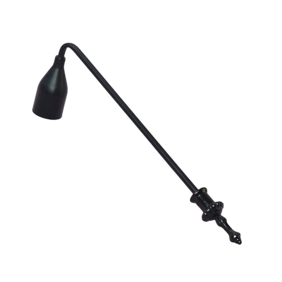 WLPZXP 23cm Metal Candlesnuffer Candle Stopper for Candles Lovers Anti Slip Handle Black