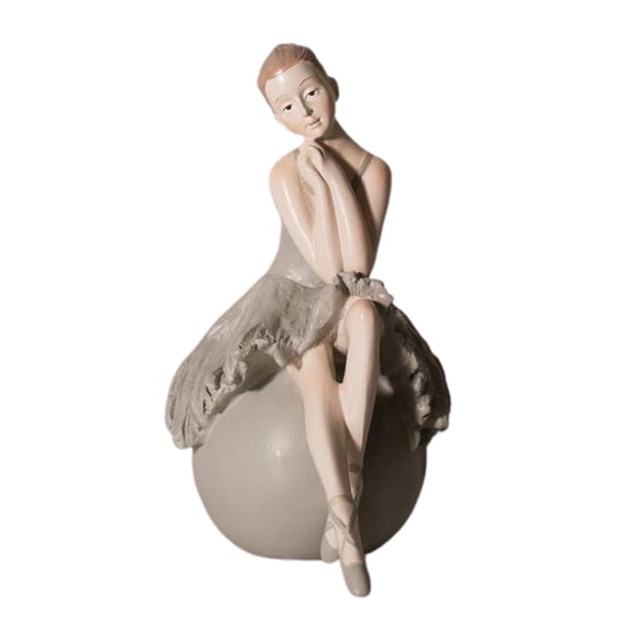 WLPZXP 3.9x9.3 '' Resin Modern Ballerina Statue Ballet Dancer Desk Ornament Collectible H