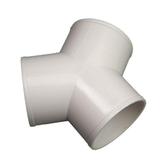 WLPZXP 3 Way Elbow Connector Outlet Tee PVC Pipe Fitting for Ventilation Ducts Building Y Shape Dia 10cm
