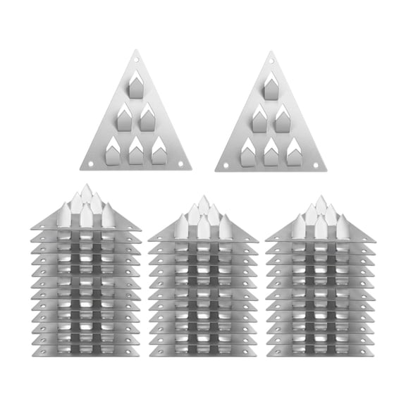 WLPZXP 36 Pieces 6 Prong Angled Acoustic Insulation Impaling Clips, Surface Mount Impaler, Push on Mounting Clips for Wooden Plywood