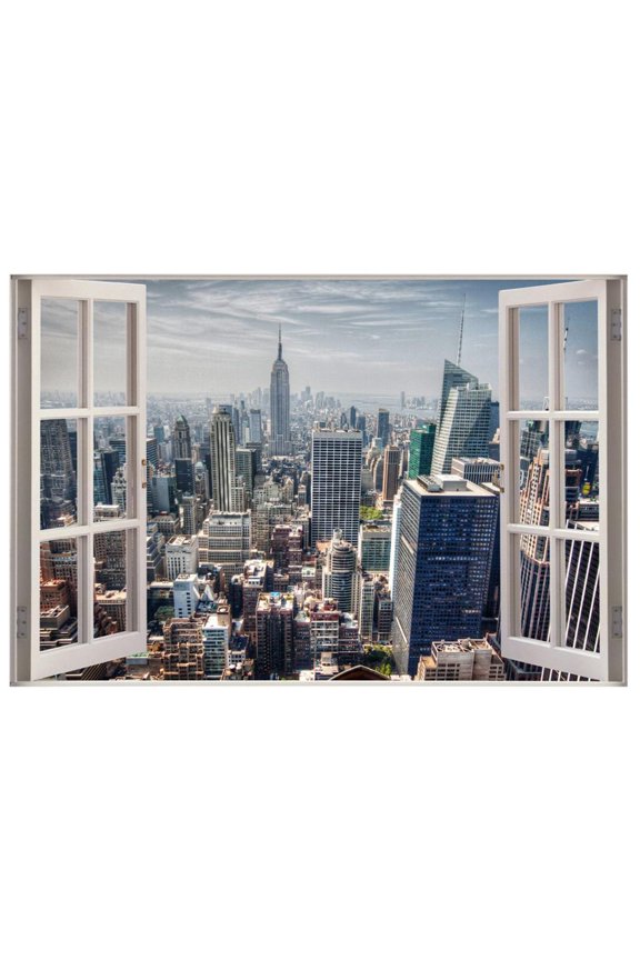 3D City Pattern Wall Hanging Tapestry Picnic Mat For Living Room Decor #9 9