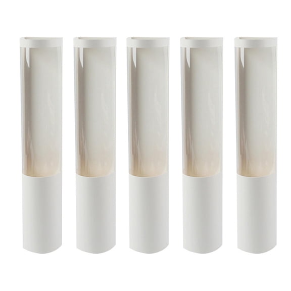 WLPZXP 5 Pieces Bouquet Gift Box Cylinder Flower Arrangements Box DIY Paper Bouquet Bag white