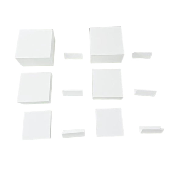WLPZXP 6 Pieces Acrylic Cube Display Box Riser Food Riser Display Stand 5 Sided Nesting