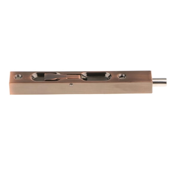 WLPZXP 6" Stainless Steel Gate Door Spring Flush Latch Bolt Sliding Lock _Copper 6inch Copper