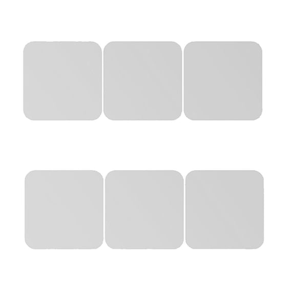 WLPZXP 6PCS Removable Mirror Effect Acrylic Wall Sticker Room DIY 15x15cm 04 #2 2 15x15cm Silver