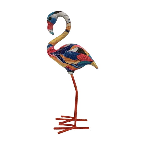WLPZXP Adorable Graffiti Flamingo Figurine Sculpture Table Centerpiece Artwork Ornament