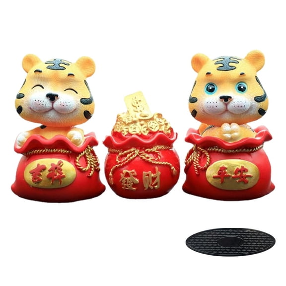 WLPZXP Adorable Shaking Head, Animals Shaking Head, Doll Bobble Head, Nodding Head Toy 2pcs Safeness Luck
