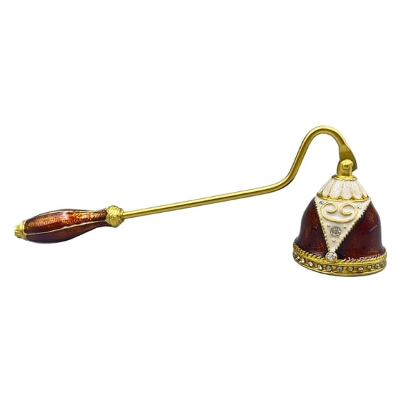 WLPZXP Antique Style Bell Candle Snuffer Smokeless & Safe,Elegant Tabletop Decor Accent