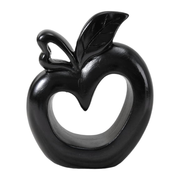 WLPZXP Apple Statue Made of Resin, Table Decoration, Apple Model, Decorative Figure for Black