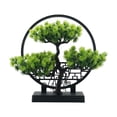 thumbnail image 1 of WLPZXP Artificial Bonsai Tree Artificial Plants Small Fake Plant Decor Green Bonsai for Light Green, 1 of 9