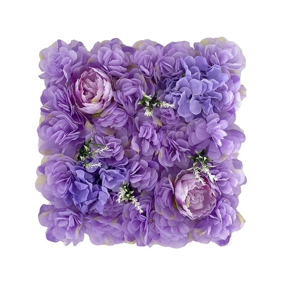 WLPZXP Artificial Flower Row Arched Door Flower Row Stage Background Wedding Road Cited Purple