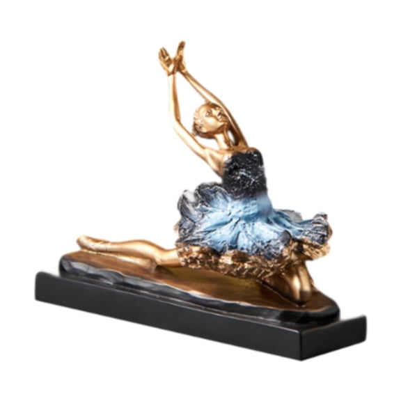 WLPZXP Ballerina Girls Figurine Ballet Dancer Ornament Figure Table Resin Ballet Dancer Style D