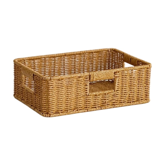 WLPZXP Basket Storage Organizer Simple Durability Sturdy with Handles Decorative Sundry Basket for Countertop Cabinet Small