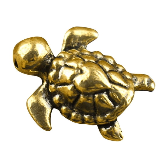 WLPZXP Brass Turtle Figurine Portable Craft Table Centerpiece Tortoise Statue Sculpture