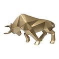thumbnail image 1 of WLPZXP Bull Statue Ornament Art Crafts Modern Resin Sculpture Animal Statue for Cabinet Gold, 1 of 9