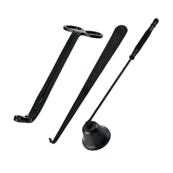 WLPZXP Candle Extinguisher Set Candle Snuffer Wick Dipper - Black Black4
