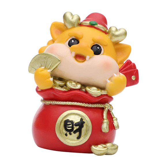 WLPZXP Cartoon Dragon Statue Car Dashboard Decoration Collection Miniature Figurine for Style D