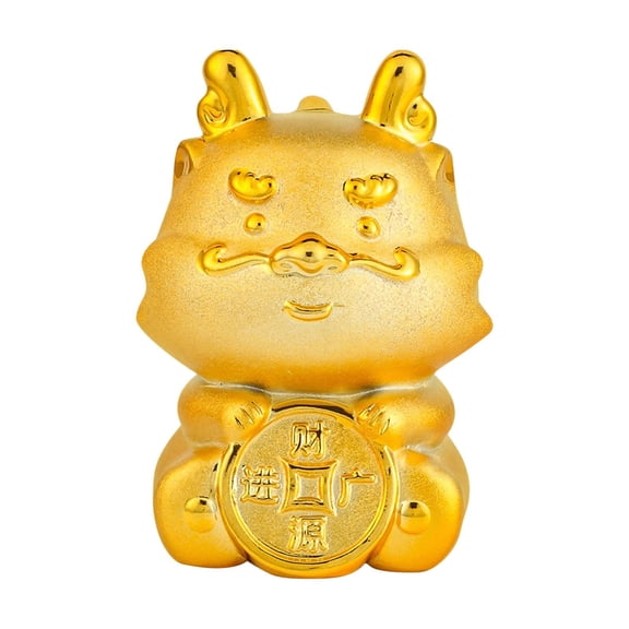 WLPZXP Ceramic Chinese Dragon Figurine Money Bank Chinese New Year Decoration Adorable Style A
