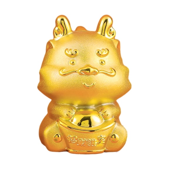 WLPZXP Ceramic Chinese Dragon Figurine Money Bank Chinese New Year Decoration Adorable Style B