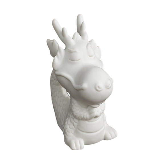 WLPZXP Ceramic Dragon Figurine Animal Sculpture Collectible Home Decorative Mini Dragon Style A